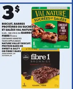 Provigo NATURE VALLEY BISCUIT, PROTEIN BARS OR SWEET & SALTY 6 UN., 148-210G OR FIBRE 1 BARS, 125 G offer