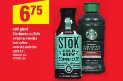 Maxi CAFÉ GLACÉ STARBUCKS OU STŌK | iced coffee, 1,18/1,42 L offer