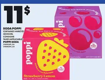 Provigo POPPI SODA, 4X355 ML offer