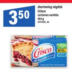 Maxi SHORTENING VÉGÉTAL CRISCO, 454 g offer