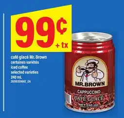 Maxi CAFÉ GLACÉ MR. BROWN | iced coffee, 240 mL offer