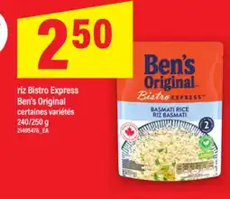 Maxi RIZ BISTRO EXPRESS BEN'S ORIGINAL, 240/250 G offer