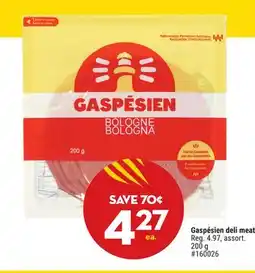 Giant Tiger Gaspésien deli meat offer