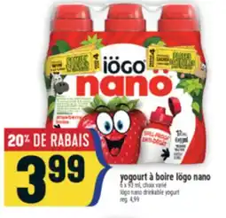 Marché Adonis YOGOURT À BOIRE IÖGO NANO | IÖGO NANO DRINKABLE YOGURT offer