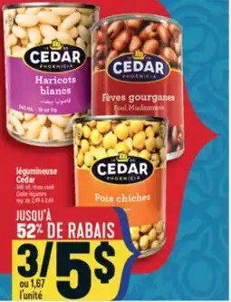 Marché Adonis LÉGUMINEUSE CEDAR | CEDAR LEGUMES offer
