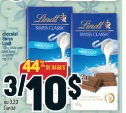 Marché Adonis CHOCOLAT SWISS LINDT | LINDT SWISS CHOCOLATE offer