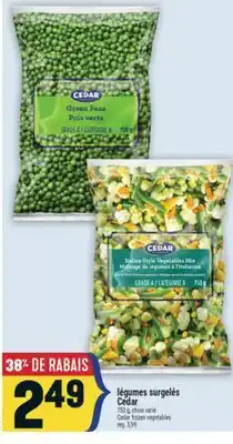 Marché Adonis LÉGUMES SURGELÉS CEDAR | CEDAR FROZEN VEGETABLES offer