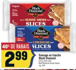 Marché Adonis FROMAGE EN TRANCHE BLACK DIAMOND | BLACK DIAMOND SLICED CHEESE offer