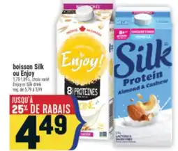 Marché Adonis BOISSON SILK OU ENJOY | ENJOY OR SILK DRINK offer