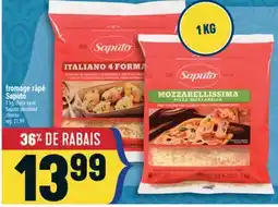 Marché Adonis FROMAGE RÂPÉ SAPUTO | SAPUTO SHREDDED CHEESE offer