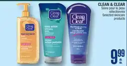 Jean Coutu CLEAN & CLEAR Selected skincare products offer