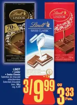 Jean Coutu LINDT Lindor Swiss Classic Selected chocolate offer