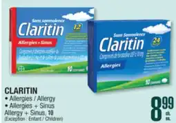 Jean Coutu CLARITIN Allergy, Sinus Allergy, Sinus offer