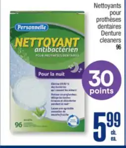 Jean Coutu PERSONNELLE Denture cleaners offer