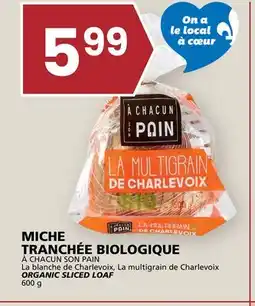 Rachelle-Bery Grocery À CHACUN SON PAIN ORGANIC SLICED LOAF offer