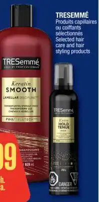 Jean Coutu TRESEMMÉ Selected hair care and hair styling products offer