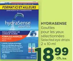 Proxim HYDRASENSE Selected eye drops offer