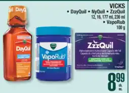 Jean Coutu VICKS DayQuil, NyQuil, ZzzQuil, VapoRub offer