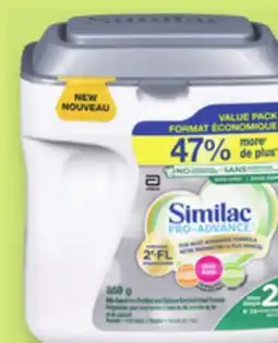Proxim SIMILAC Infant formulas offer
