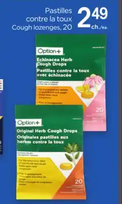 Proxim OPTION+ Cough lozenges offer