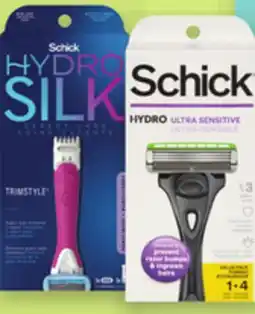 Proxim SCHICK Selected razors or 4 cartridges offer
