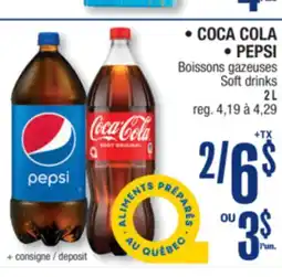 Jean Coutu COCA COLA, PEPSI Soft drinks offer