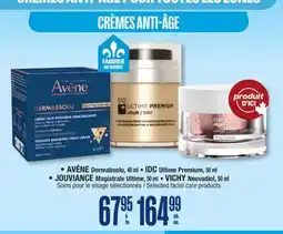 Jean Coutu AVÈNE, IDC, JOUVIANCE, VICHY Selected facial care products offer