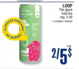 Jean Coutu LOOP Iced tea offer