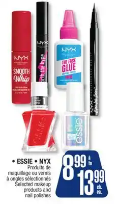Jean Coutu ESSIE, NYX Selected makeup products and nail polishes offer