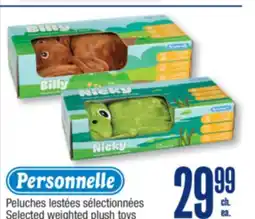 Jean Coutu Personnelle Selected weighted plush toys offer