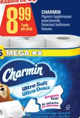 Jean Coutu CHARMIN Selected bathroom tissues offer
