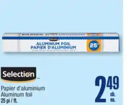 Jean Coutu Aluminum foil offer