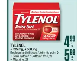 Jean Coutu TYLENOL • 325 mg, • 500 mg offer
