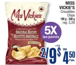 Jean Coutu MISS VICKIE'S Chips offer