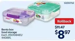Walmart Sistema bento box food storage offer