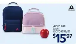 Walmart Reebok lunch bag offer