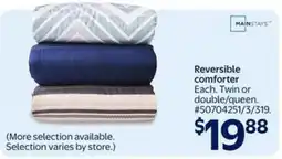 Walmart Mainstays reversible comforter offer