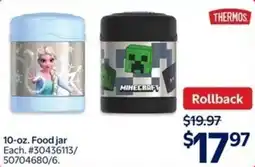Walmart Thermos food jar offer