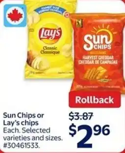 Walmart Sun Chips or Lay's chips offer