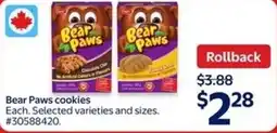 Walmart Bear paws cookies offer