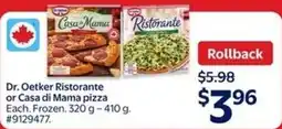 Walmart Dr. Oetker Ristorante or Casa di Mama pizza offer