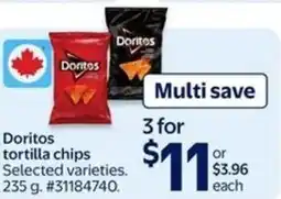 Walmart Doritos tortilla chips offer