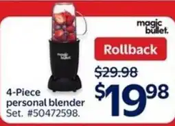 Walmart Magic bullet personal blender offer