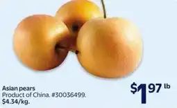 Walmart Asian pears offer