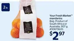 Walmart Your Fresh Market mandarins offer