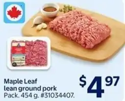 Walmart Maple Leaf lean ground pork offer
