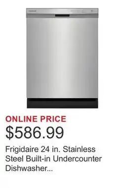 Costco Frigidaire 24 in. Stainless Steel Built-in Undercounter Dishwasher with Heated Drying System offer