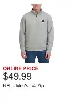 Costco NFL - Men's 1/4 Zip offer