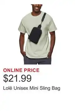 Costco Lolë Unisex Mini Sling Bag offer