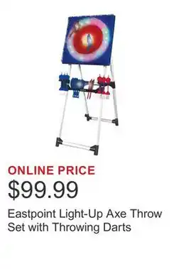 Costco Eastpoint Light-Up Axe Throw Set with Throwing Darts offer